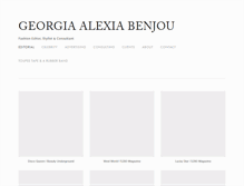 Tablet Screenshot of georgiaalexiabenjou.com
